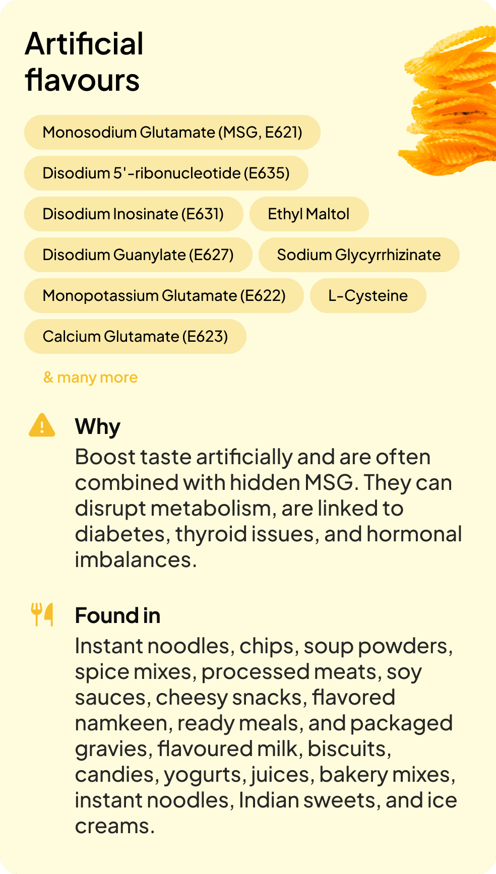 Artificial flavours