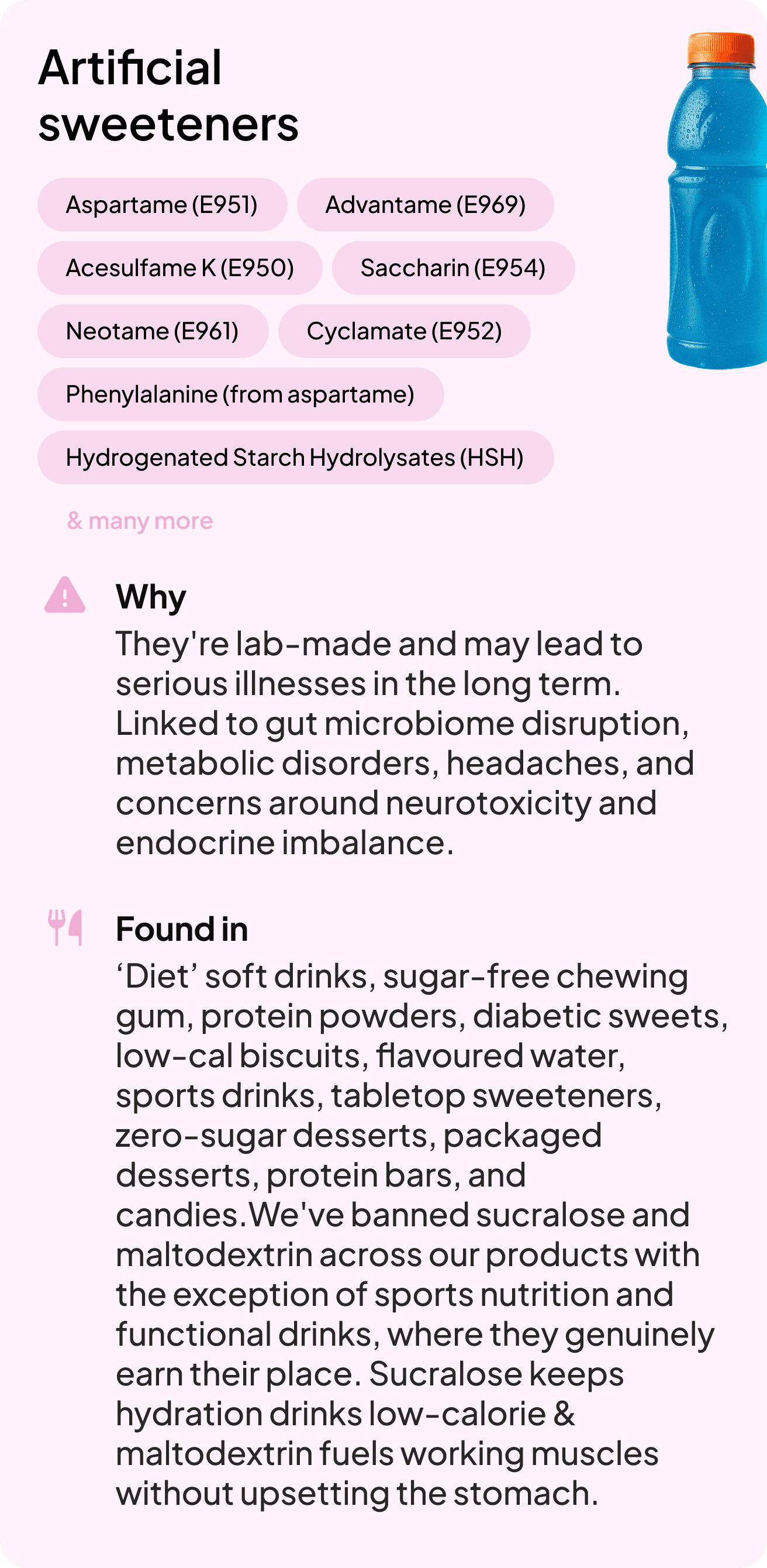 Artificial sweeteners