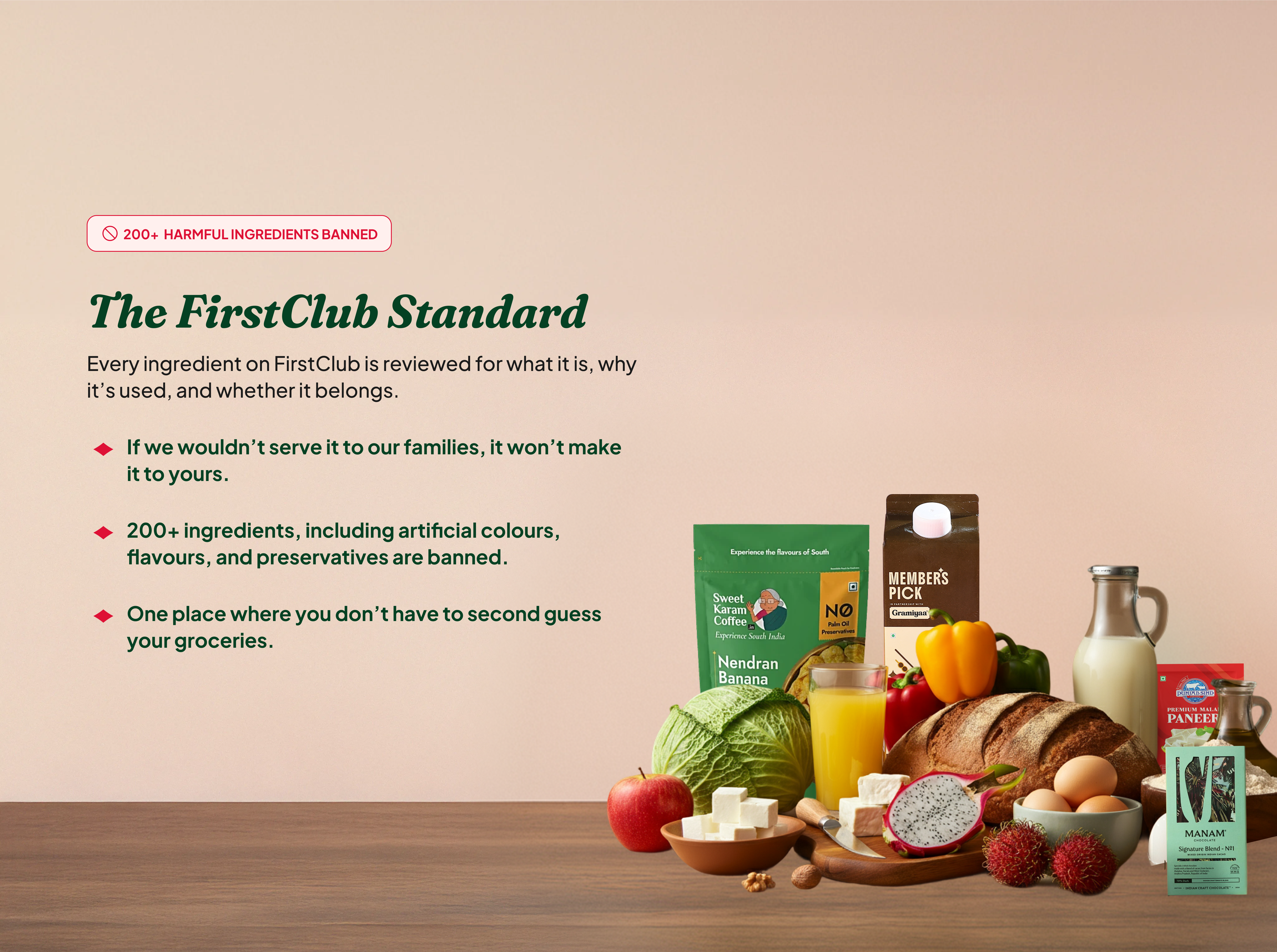 200+ harmful ingredients banned — The FirstClub Standard