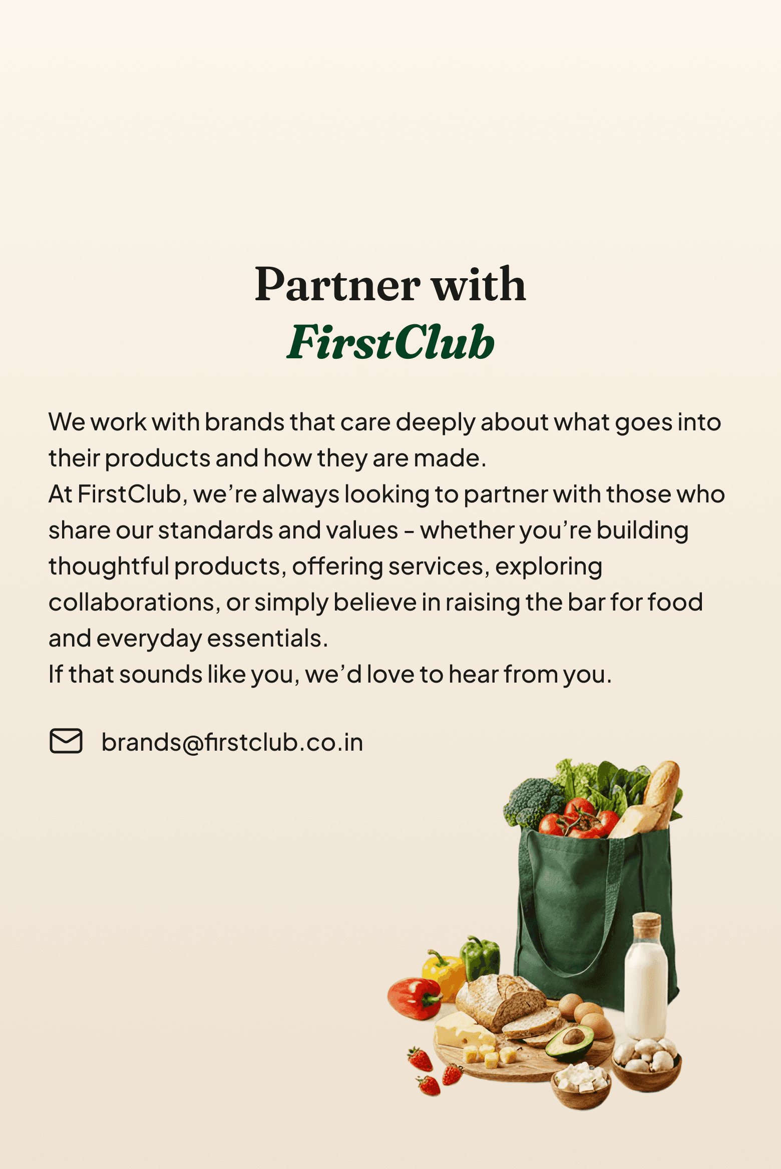 Partner with FirstClub